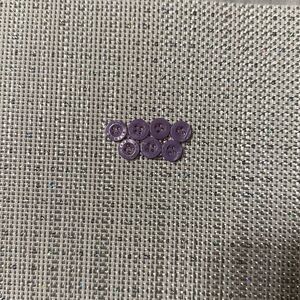 Dana Bachman Lavender Set of 7 blouse buttons